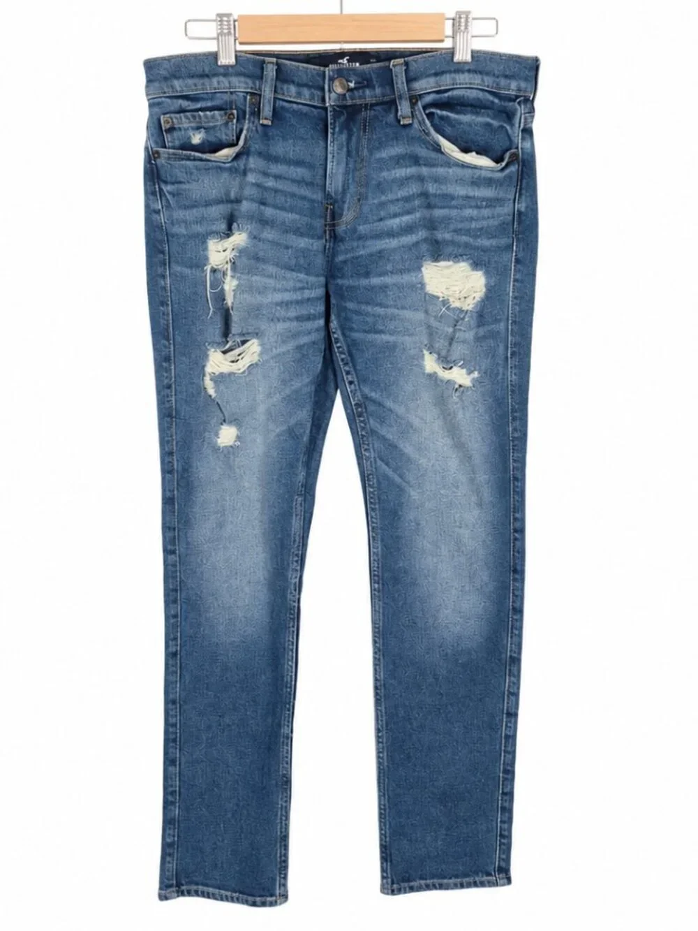 Hollister Men's 31x32 Jeans - Epic Flex Distressed Denim Jeans